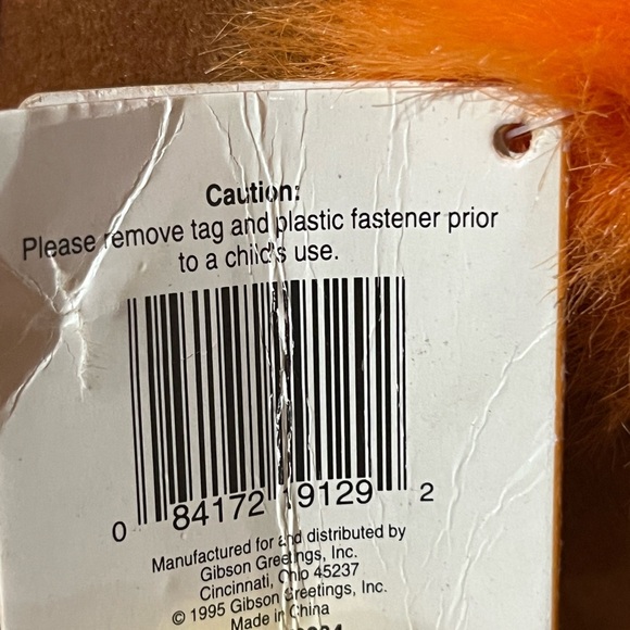 Vintage 1994 Gibson Greetings Mr. Gobbles Turkey Plush Thanksgiving 12” - Picture 2 of 13